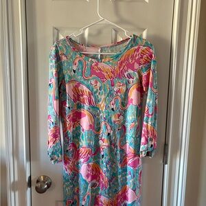 Lilly Pulitzer Peel N Eat Flamigo Dress